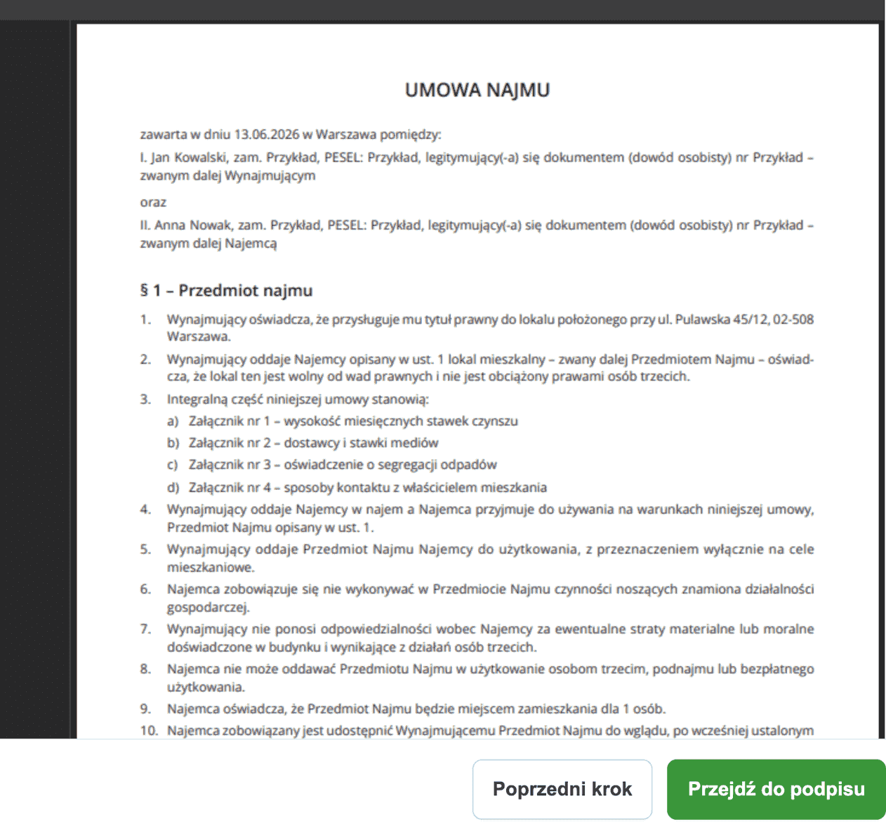 Agreement Preview